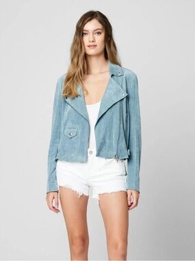 Blank NYC Brickwall Jacket - Ocean blue